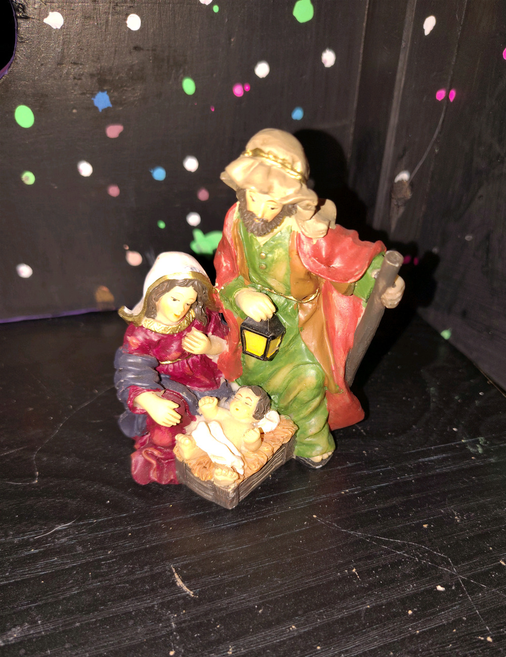 Small Nativity Jesus Mary Joseph Figure Holiday 4"